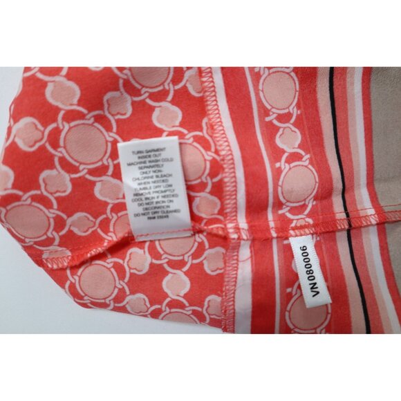 New York & Co peach& beige Sleeveless Top with adjustable tie Neckline Size‎ XL - Picture 7 of 13